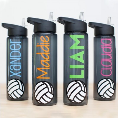 Volleyball Water Bottle with Name